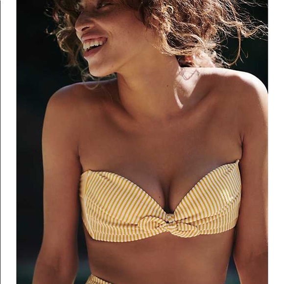 Sunnyside Peach & White Striped Bikini - Picture 3 of 7